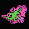 “Haring’d gator” dancing gator matte 3” vinyl sticker 