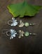 Image of Ginkgo Leaf Swoosh Mixed Metal Dangle Earrings