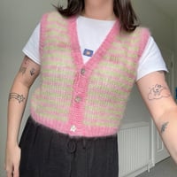 Image 2 of Stargazer Lily Button Front Mohair Vest