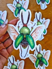 Image 3 of Green Beetle XL sticker