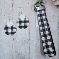 Image 4 of Gingham Wristlet Keychain