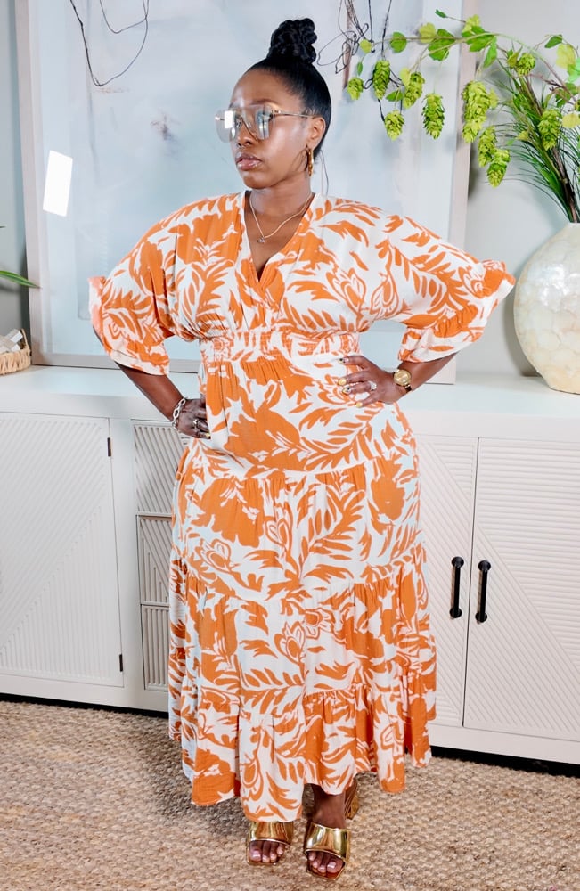 Image of The Luau Dress (Tangerine)