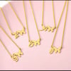 Butterfly heart letters