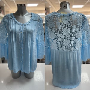 Image of Detailed Lace Blouse