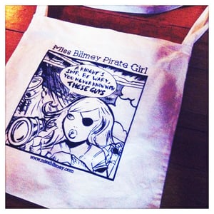 Image of Miss Blimey Knights tote bag