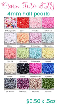 Half Pearls 4MM- .5oz bag