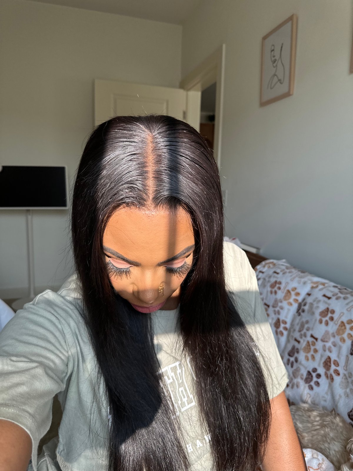 24 inch HD LACE CLOSURE WIG with FACE FRAMING LAYERS The Beige