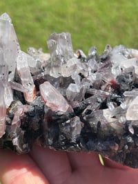 Image 10 of Specularite Quartz Points Cluster #1788