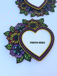 Image 3 of FLORAL HEART FRAME SVG / ARCHIVO DIGITAL 