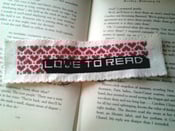 Image of Love to Read - Cross Stitch Bookmark Chart