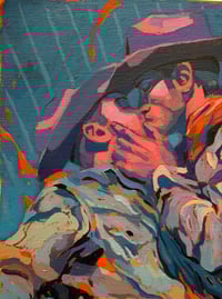 Image 4 of Blue  - 11x13" Acrylic on canvas