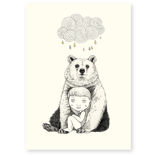 Image of Affichette Ours A5