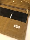 Handmade Bespoke Wax Tote | UK Beeswax Canvas + Blackwatch Wax Tartan Interior