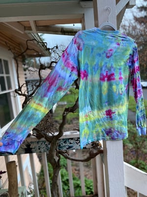 Image of SMALL Disrespect Your Surroundings Long Sleeve Tie Dye Shirt 