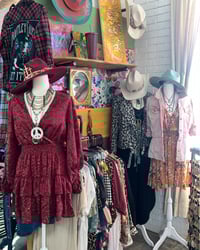 Image 2 of Hand Burned & Embroidered Cross Hat