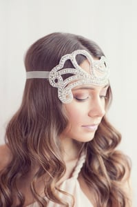 Image of 1920's inspired rhinestone headband 