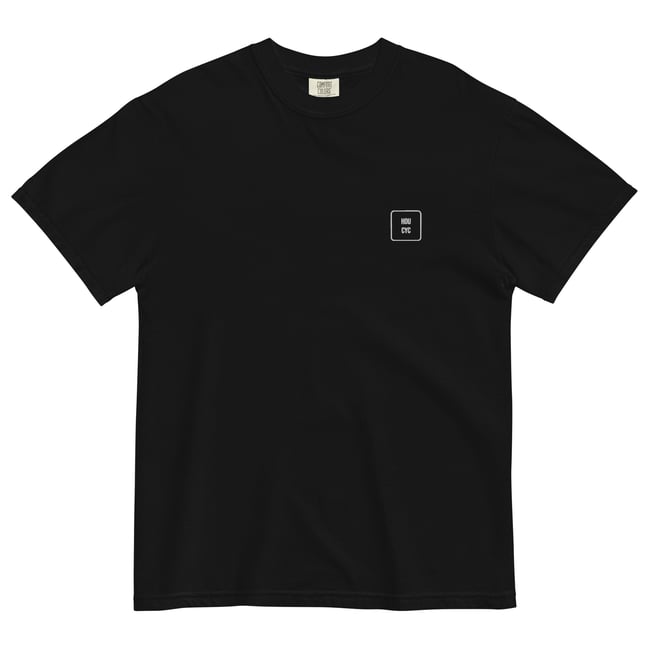 HOU CYC - Plain Men's Embroidered T-Shirt