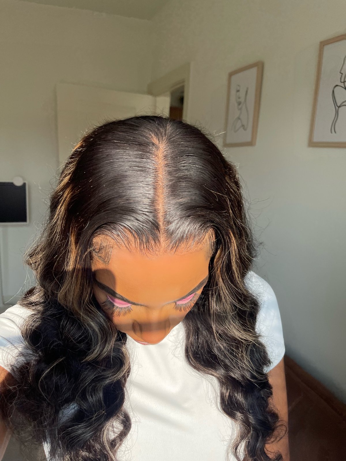 22 Inch Highlighted Closure buy Wig