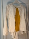 CREAM TOP YELLOW REAL LEATHER 
