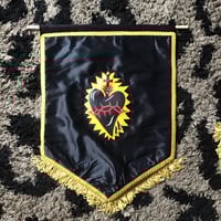 Image 3 of Handmade Black Sacred Heart Wall Banner