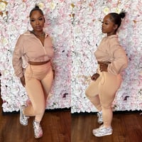 tan pure comfort legging set 