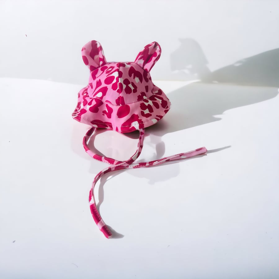 Image of Beach Babe Hat Pink Leopard