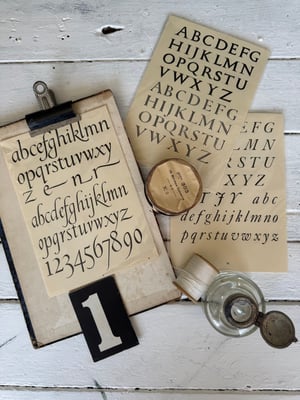 Image of Trio of Alphabet plates #5