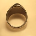 Mens Unique, Custom, Heavy Round Blue Star Sapphire Ring