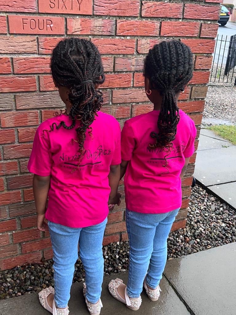 Image of Kids Fushia Leopard Tee
