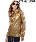 Image of s t o n e*h e a r t™ Ladies Metallic windbreaker    # iAM002 