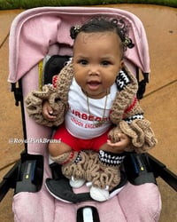 Image 1 of Plaid crochet set 