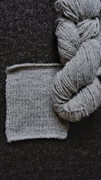 Image 3 of Harting Black DOUBLE KNIT Semi Worsted Spun Yarn - Light Grey 