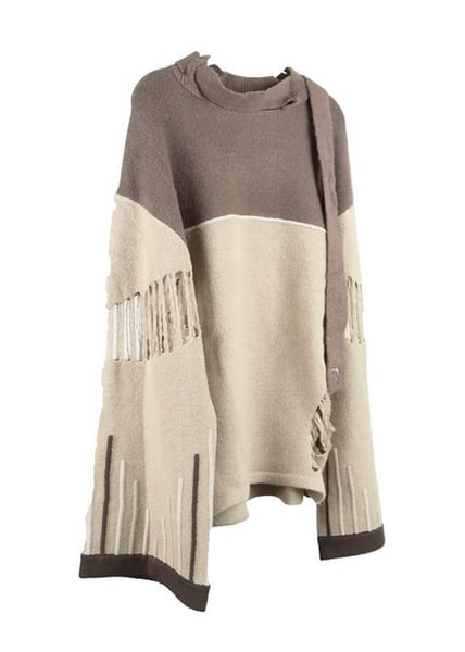 Image of ÆNRMÒUS - Nova Petard Sweater (Off-White/Brown) 