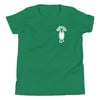 White Print LB Youth Short Sleeve T-Shirt