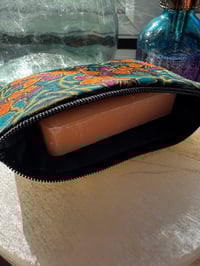 Image 5 of Liberty Print Mini Pouch // Dog Treat Pouch // Soap Bar Pouch // Coin Purse Hesketh House Dark Green