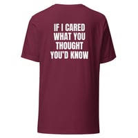 Image 5 of Unisex t-shirt/ If I cared what you thought/Funny t shirt