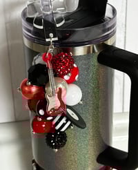 Image 8 of Red Album Inspired Tumbler Accessory Set | Bow, Straw Bauble & Bracelet Stack
