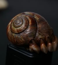 Image 25 of Dental Snull sculpture- dark walnut color, OOAK