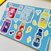 Image 3 of Saiki K Drink Sticker Sheet