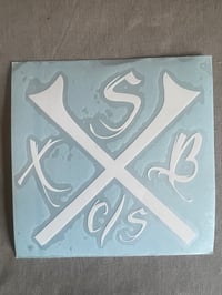 Image 2 of XSB white sticker 