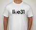 Image of Live 31 White Tee