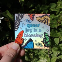 Image 3 of Queer Joy is a Blessing Holo 3” Sticker
