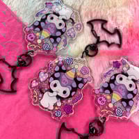 Clown Kuromi Glitter Keyring