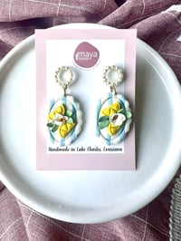 Lemon Earring, Statement Earring, Spring Earring, Polymer Clay Earring