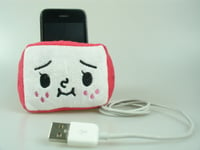 Image 4 of Strawberry TO-FU Plush Mobile Holder