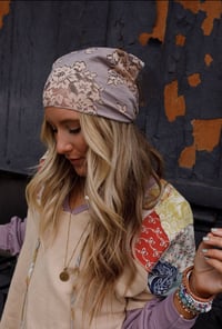 Image 2 of Sarah Floral Lace Headscarf