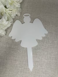 Image 2 of Acrylic Angel Grave Marker