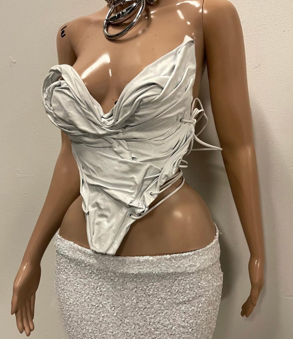 Image of MARBLE  BUSTIER 