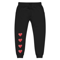 Image 1 of Love note fleece joggers 