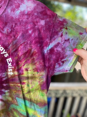 Image of LARGE Trans People Will Always Exist Die Mad About It Tie Dye Shirt 